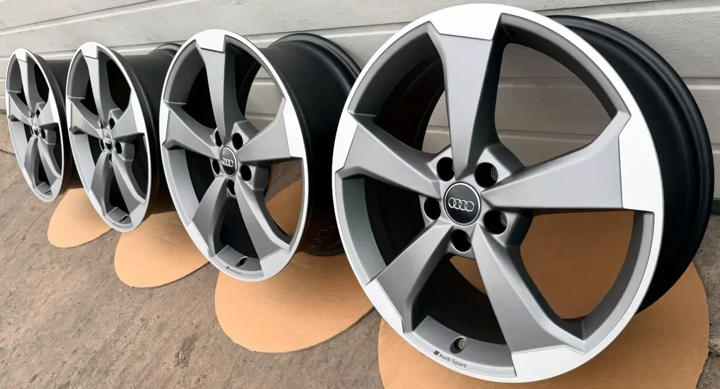 4x Original Audi A3 S3 RS3 8V 19 Zoll Alufelgen Rotor 2 8V0601025CF 8,0JX19 ET49 NEU - Bild 1