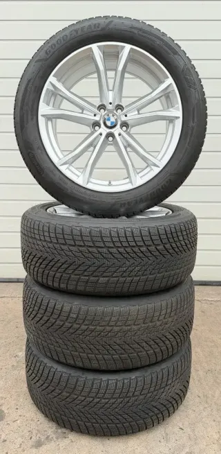 4x Original BMW 7er G70 i7 X3 G45 19 Zoll Winterräder Doppelspeiche 903 DOT24 7,5mm - Bild 6