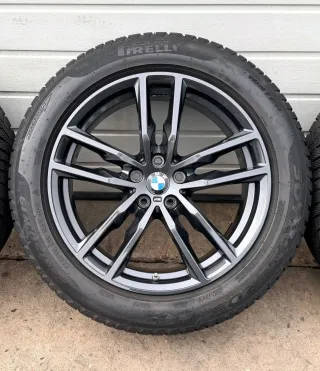 4x Original BMW X3 G01 X4 G02 19 Zoll Winterräder Doppelspeiche M698 DOT23 7mm - Bild 3