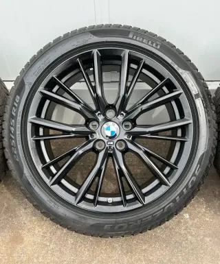4x Original BMW 3er G20 G21 4er G22 G23 18 Zoll Winterräder Doppelspeiche M796 Runflat 5-7mm - Bild 3