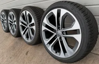 4x Original Audi A3 S3 8Y 18 Zoll Winterräder 5-Doppelspeiche 8Y0601025CE DOT24 6-7,7mm - Bild 1