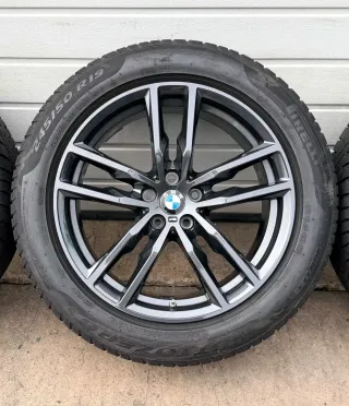 4x Original BMW X3 G01 X4 G02 19 Zoll Winterräder Doppelspeiche M698 DOT23 7mm - Bild 4