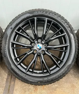 4x Original BMW 3er G20 G21 4er G22 G23 18 Zoll Winterräder Doppelspeiche M796 Runflat 5-7mm - Bild 4