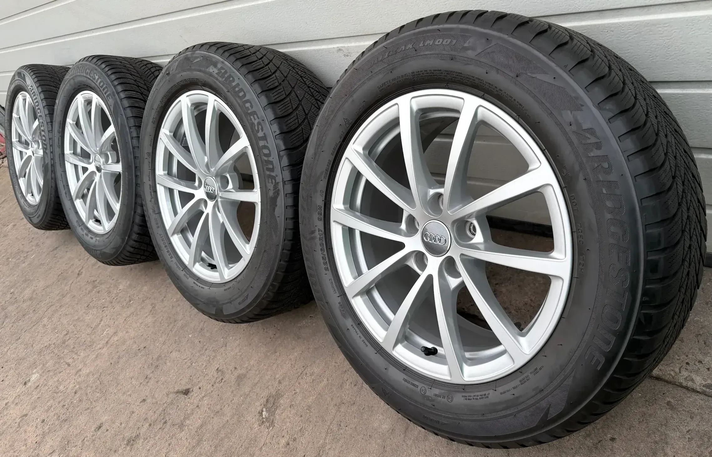4x Original Audi A6 S6 4K C8 17 Zoll Winterräder 4K0601025 Alufelgen DOT20 5-7mm - Bild 1