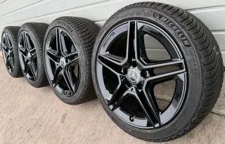 4x Original Mercedes A Klasse A35 AMG 18 Zoll Winterräder A1774014000 DOT21 7-7,5mm - Bild 1