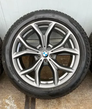 4x Original BMW X3 G01 X4 G02 19 Zoll Winterräder Y Speiche 694 Runflat DOT19 6,5-7mm - Bild 4