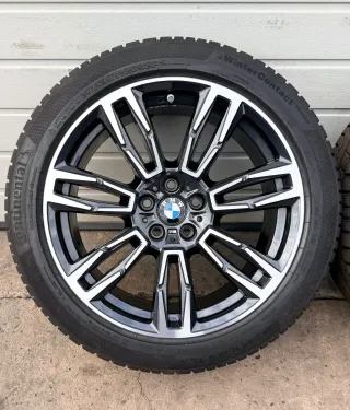 4x Original BMW 5er I5 G60 G61 19 Zoll Winterräder Doppelspeiche M935 DOT24 7-8mm - Bild 5