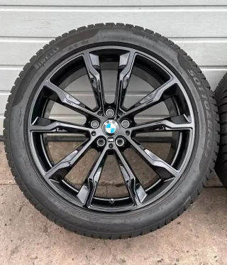 4x Original BMW X3 G01 X4 G02 20 Zoll Winterräder Doppelspeiche M699 DOT24 6-7mm - Bild 5