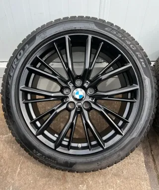 4x Original BMW 3er G20 G21 4er G22 G23 18 Zoll Winterräder Doppelspeiche M796 Runflat 5-7mm - Bild 5