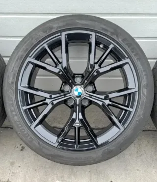 4x Original BMW 5er G30 G31 19 Zoll Sommerräder Y Speiche M845 Alufelgen DOT23 6-7mm - Bild 3