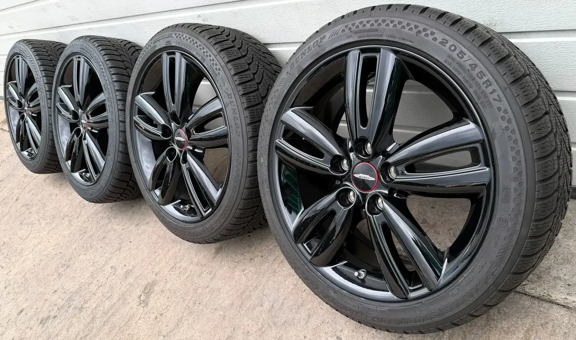 4x Original Mini Cooper S 17 Zoll Winterräder Track Spoke 562 6866366 DOT20 7-8mm - Bild 1