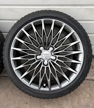 4x Original Audi A3 S3 8V 18 Zoll Winterräder S Line 8V0601025AE Grey DOT25 NEU - Bild 2