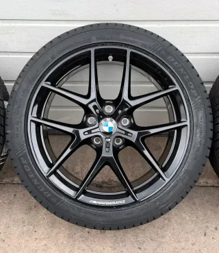 4x Original BMW 1er F70 2er F74 18 Zoll Winterräder Y Speiche M554 DOT26 RDK NEU - Bild 3