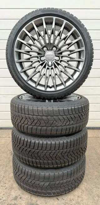 4x Original Audi A3 S3 8V 18 Zoll Winterräder S Line 8V0601025AE Grey DOT25 NEU - Bild 7