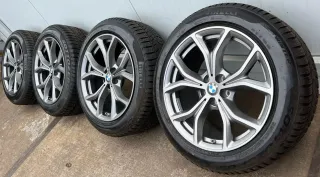 4x Original BMW X3 G01 X4 G02 19 Zoll Winterräder Y Speiche 694 Runflat DOT19 6,5-7mm - Bild 1