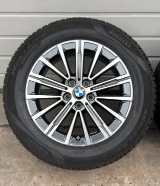 4x Original BMW X1 U11 X2 U10 17 Zoll Winterräder V Speiche 833 6891174 DOT23 5-7mm - Bild 5