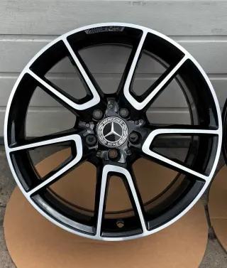 4x Original Mercedes C450 C43 AMG W205 19 Zoll Alufelgen A2054014900 A2054016500 NEU - Bild 5