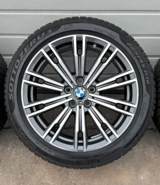 4x Original BMW 3er G20 G21 4er G22 G23 18 Zoll Winterräder Doppelspeiche M790 Runflat DOT24 >7mm - Bild 4