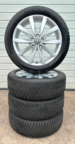 4x Original VW Golf VIII 5G GTI 17 Zoll Winterräder Dijon 5G0601025K DOT19 6-7mm - Bild 6