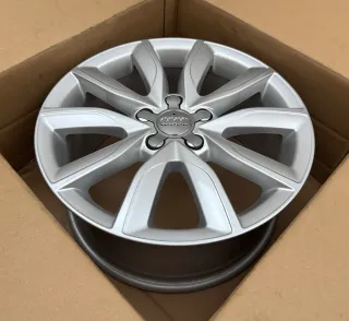 Original Audi A3 S3 8P 17 Zoll Alufelge 5-V-Speichen-Design 8P0601025BK 7,5Jx17 ET56 - Bild 2