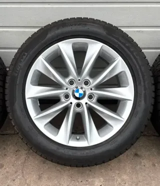 4x Original BMW X3 F25 X4 F26 18 Zoll Winterräder V-Speiche 307 6787578 Runflat DOT19 6,1-6,7mm - Bild 3