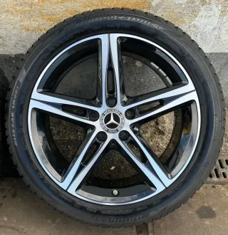 4x Original Mercedes A B Klasse W177 W247 CLA C118 18 Zoll Winterräder 2021 6-8mm - Bild 2