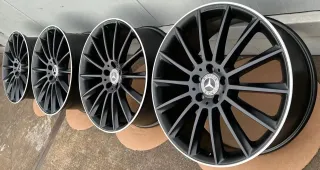Original Mercedes C Klasse W205 S205 19 Zoll AMG Alufelgen A2054011300 A2054011400 Matt NEU - Bild 1