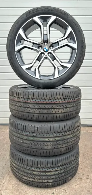 4x Original BMW X5 G05 X6 G06 21 Zoll Sommerräder Y Speiche 744 6883761/62 RSC DOT23 NEU - Bild 7