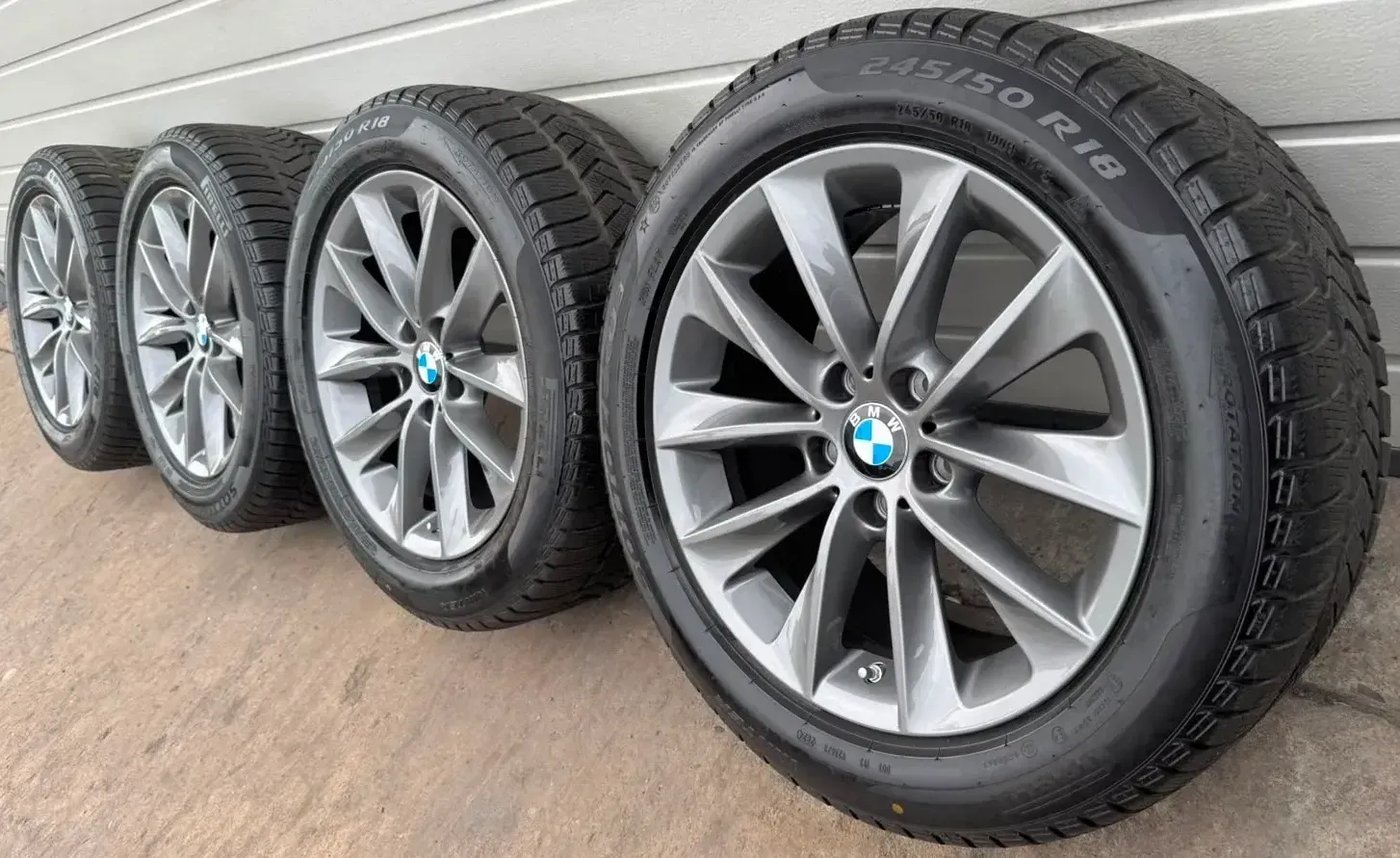 4x Original BMW X3 F25 X4 F26 18 Zoll Winterräder V Speiche 307 6787578 DOT24 RDK - Bild 1