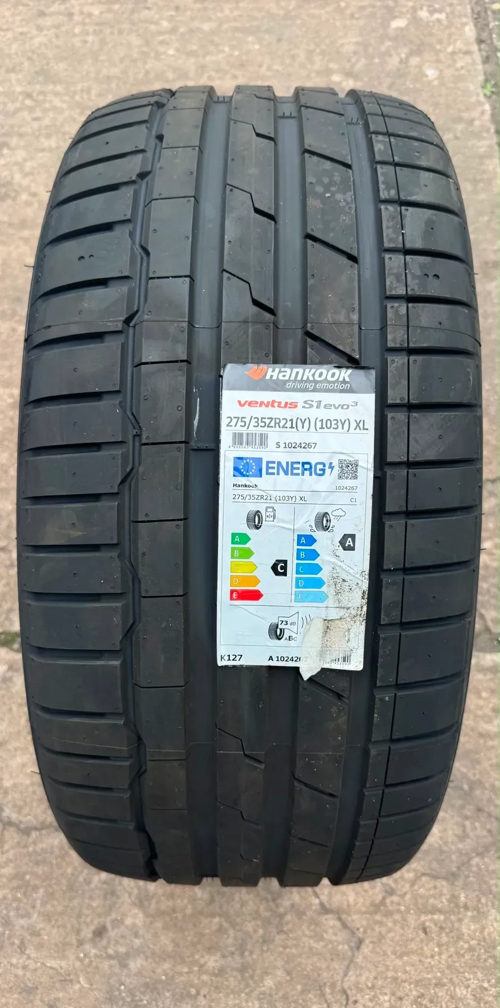 1x Sommerreifen 275/35 ZR21 103Y XL Hankook Ventus S1 EVO 3 K127 DOT24 NEU - Bild 1