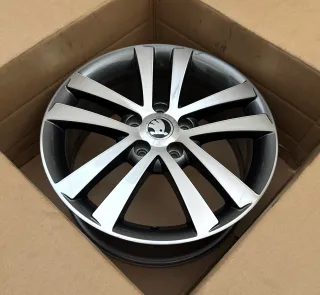 1x Original Skoda Octavia II RS 1Z 17 Zoll Alufelge Cygnus 1Z0601025AL 7,0Jx17 ET54 - Bild 2