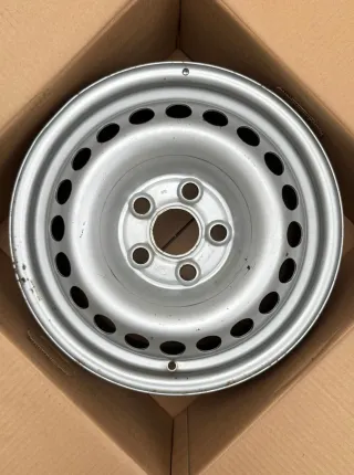 1x Original VW T5 7E T6 7H Kasten 16 Zoll Stahlfelge 7H0601027D 6,5JX16 ET51 - Bild 1