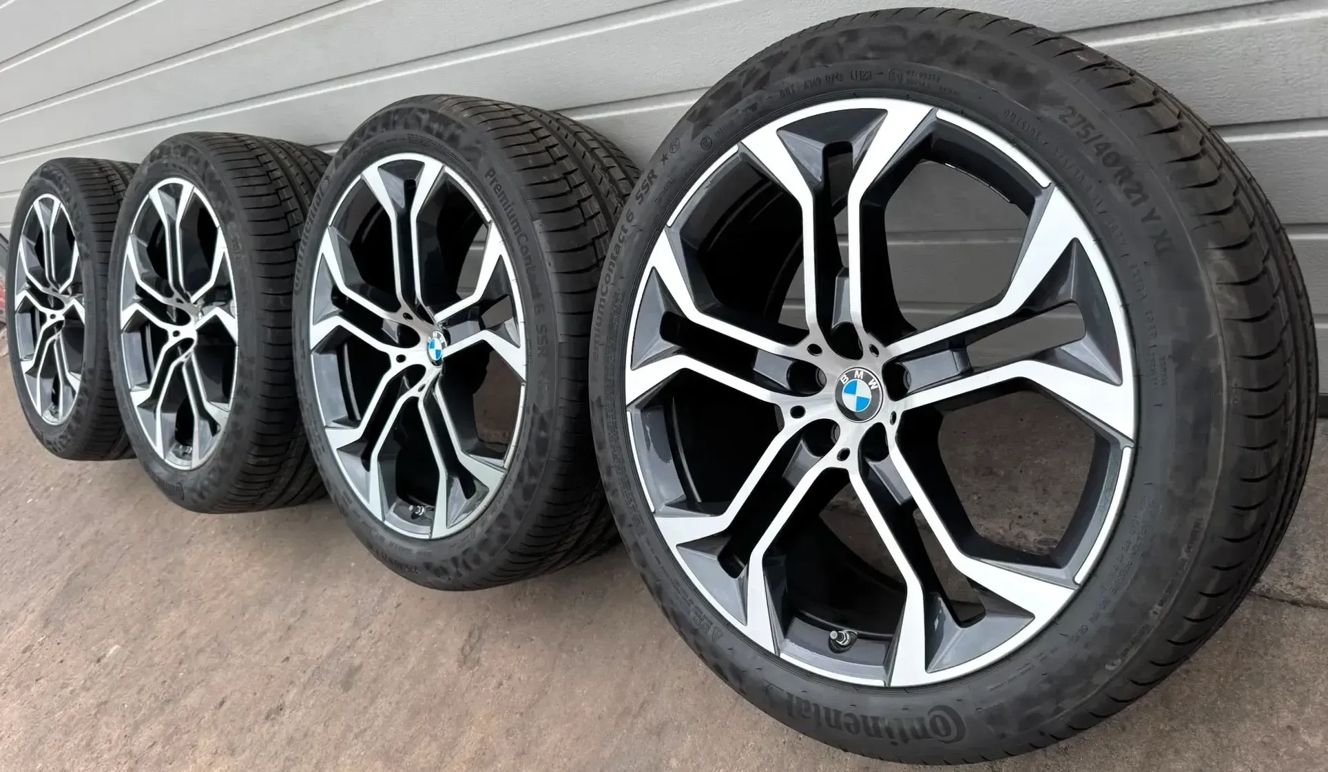 4x Original BMW X5 G05 X6 G06 21 Zoll Sommerräder Y Speiche 744 6883761/62 RSC DOT23 NEU - Bild 1