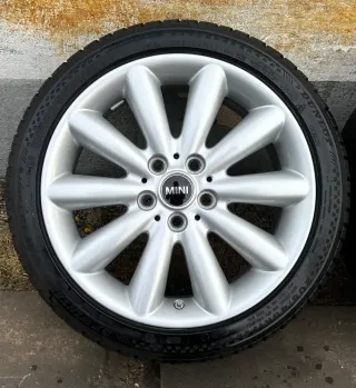 4x Original Mini Cooper S 17 Zoll Winterräder Cosmos Spoke 499 Runflat DOT18 7-8mm - Bild 5