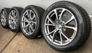 4x Original BMW 3er G20 G21 4er G22 G23 17 Zoll Winterräder V Speiche 776 DOT23 6-7mm - Bild 1