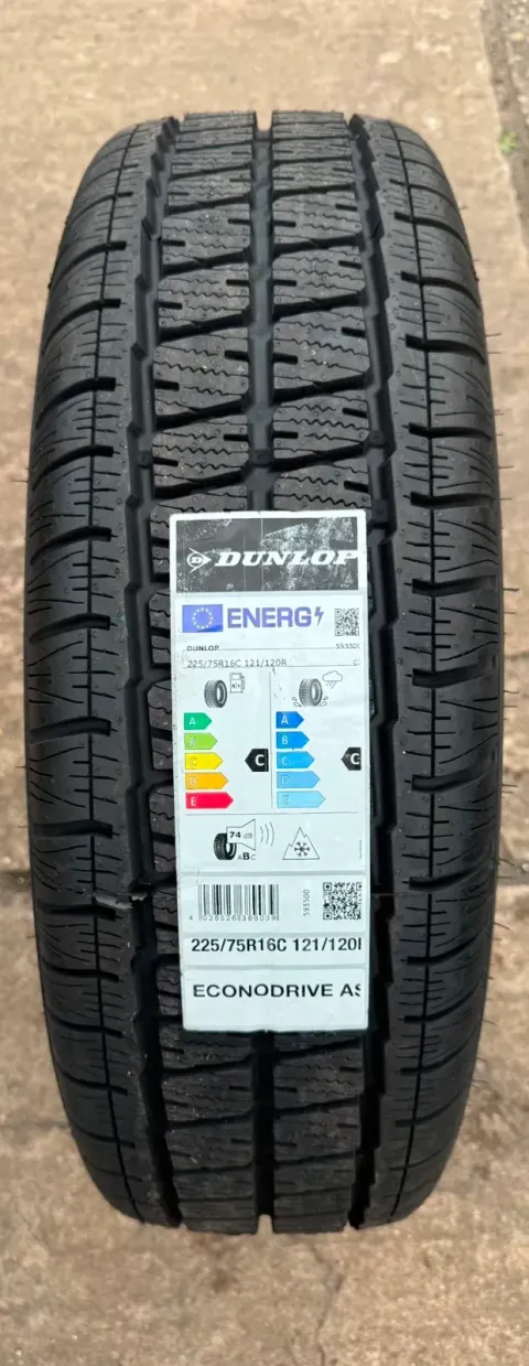 Background image for 1x Allwetterreifen 225/75 R16 C 121/120R Dunlop EconoDrive AS DOT25 NEU
