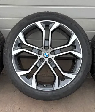 4x Original BMW X5 G05 X6 G06 21 Zoll Sommerräder Y Speiche 744 6883761/62 RSC DOT23 NEU - Bild 3