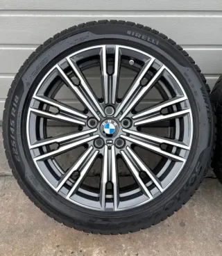 4x Original BMW 3er G20 G21 4er G22 G23 18 Zoll Winterräder Doppelspeiche M790 Runflat DOT24 >7mm - Bild 5
