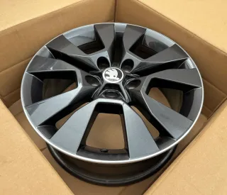 1x Original Skoda Yeti 5L 17 Zoll Alufelge Origami 5L0601025L 7,0JX17 ET45 TOP - Bild 2
