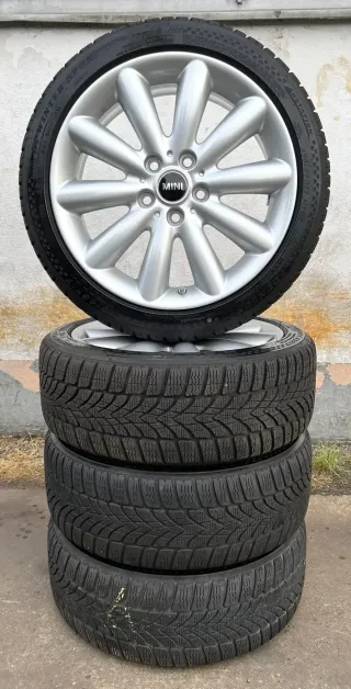 4x Original Mini Cooper S 17 Zoll Winterräder Cosmos Spoke 499 Runflat DOT18 7-8mm - Bild 6