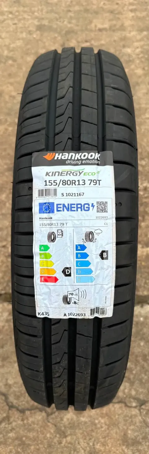 Background image for 1x Sommerreifen 155/80 R13 79T Hankook Kinergy Eco 2 K435 DOT25 NEU