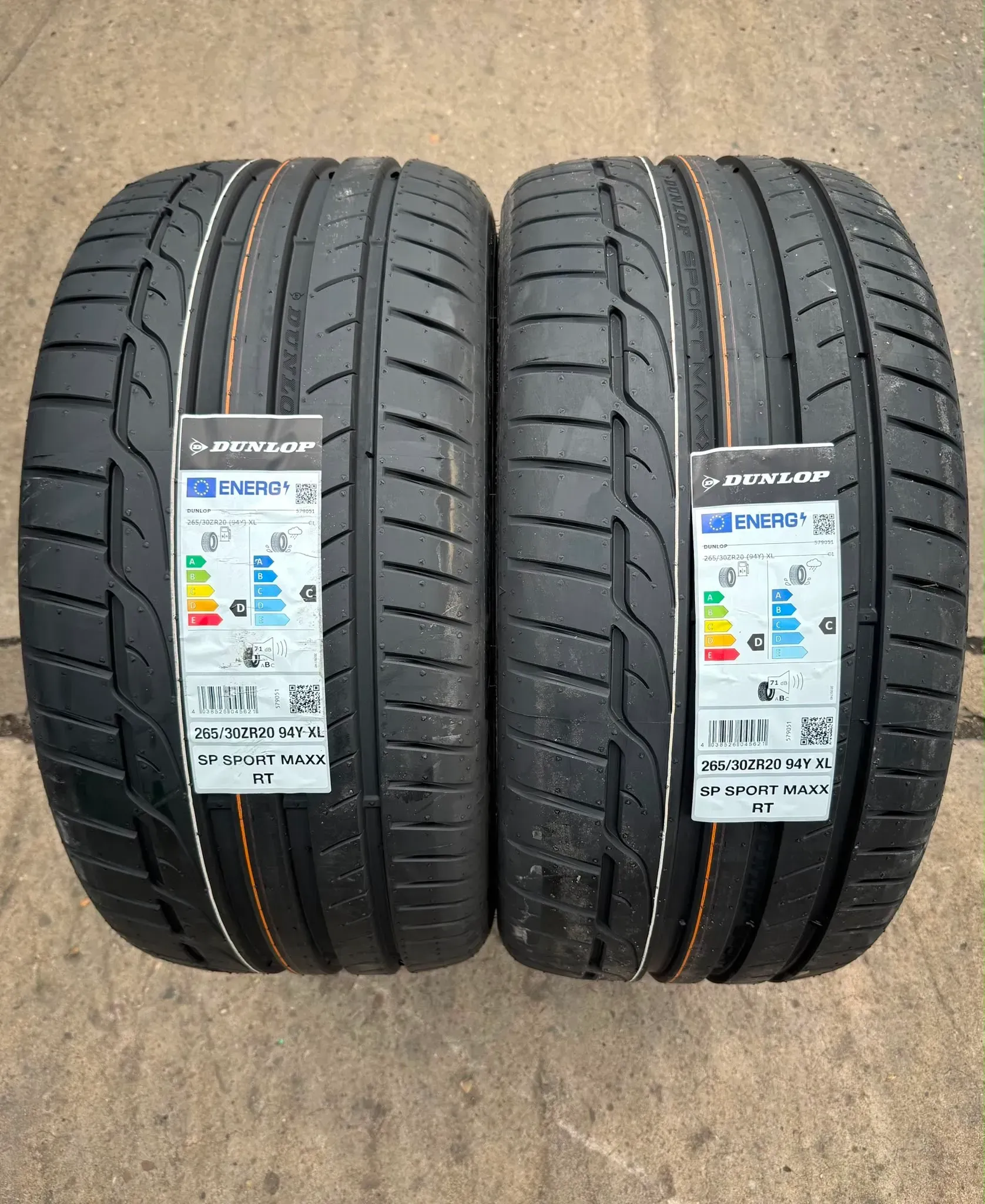 2x Sommerreifen 265/30 ZR20 94Y XL Dunlop SP Sport Maxx RT DOT24 NEU - Bild 1