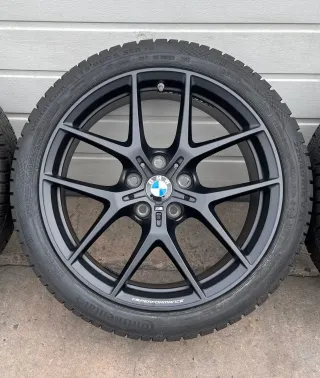 4x Original BMW 1er F40 2er GranCoupe F44 18 Zoll Winterräder Y Speiche M554 DOT21 7-8mm - Bild 4