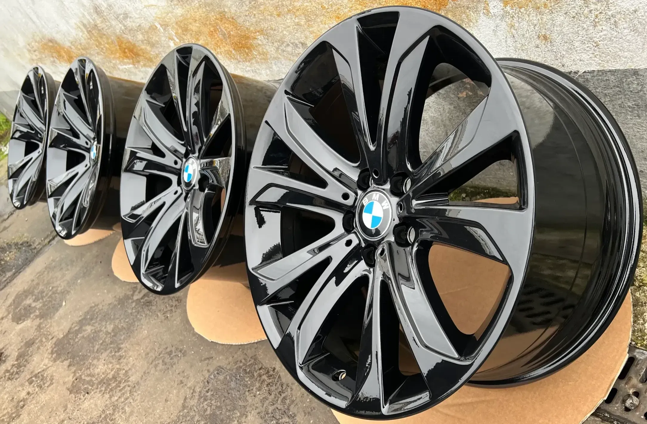 4x Original BMW X5 F15 X6 F16 20 Zoll Sternspeiche 491 Alufelgen 6858527 6858528 - Bild 1